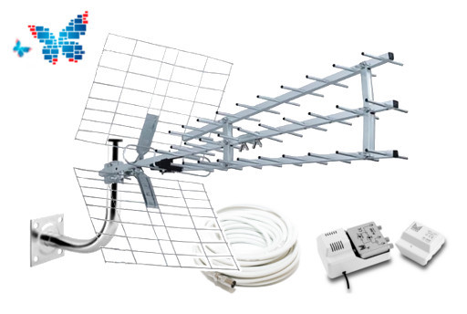 Установка с комплектом цифрового ТВ "Оптима 2" DVB-T2